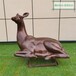 韵特雕塑抽象鹿雕塑,曲阳仿真母子鹿雕塑报价及图片