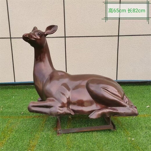 河北铸铜鹿雕塑,仿真鹿雕塑