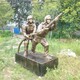 消防員雕塑圖