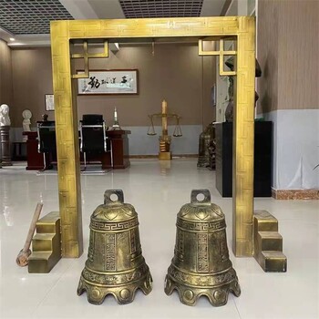 鑄銅警鐘雕塑加工,警世鐘雕塑