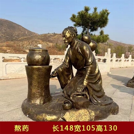 保定鑄銅中醫(yī)文化主題雕塑報(bào)價(jià)及圖片