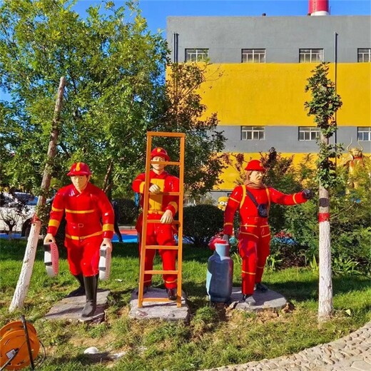 河北消防主題雕塑定做,消防雕塑