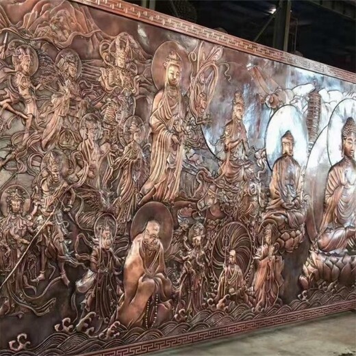 古代人物铜浮雕浮雕文化墙壁画加工定制