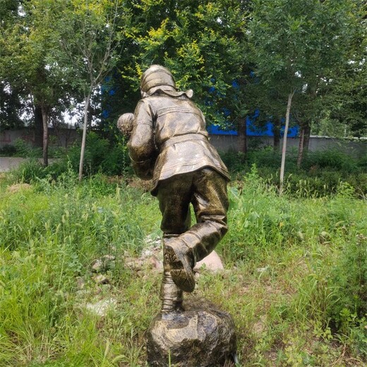 河北消防战士雕塑消防主题雕塑定制厂家,消防人物雕塑