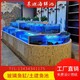 大龙定制玻璃鱼缸番禺市场海鲜池图
