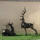 韵特雕塑彩绘鹿雕塑图