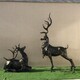 鹿雕塑制作圖