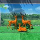 鹿雕塑制作图
