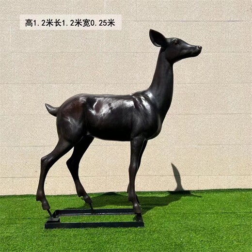 曲阳玻璃钢母子鹿雕塑定制,仿真鹿雕塑