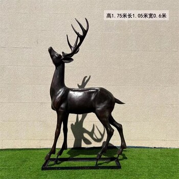 仿真鹿雕塑,抽象鹿雕塑