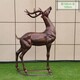 抽象鹿雕塑图