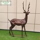 抽象鹿雕塑图