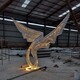 不锈钢翅膀雕塑厂家图