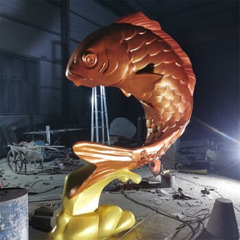 云南水池不銹鋼鯉魚雕塑廠家