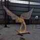 不锈钢翅膀雕塑定做图