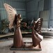 铜锻雕塑,制作