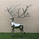 不锈钢鹿雕塑制作厂家图