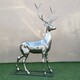 北京不锈钢鹿雕塑图