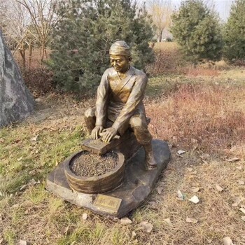 唐韻賣酒人物雕塑,湖北公園釀酒人物雕塑加工