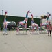 公園抽象不銹鋼長(zhǎng)頸鹿雕塑定制