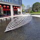 不銹鋼鏤空樹葉雕塑圖