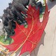 不銹鋼鏤空葉子雕塑圖