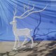 河南广场不锈钢丝编织镂空鹿雕塑施工厂家,不锈钢镂空鹿雕塑产品图