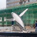海南房地产不锈钢镂空鲸鱼雕塑加工厂家,钢丝编织镂空鲸鱼雕塑