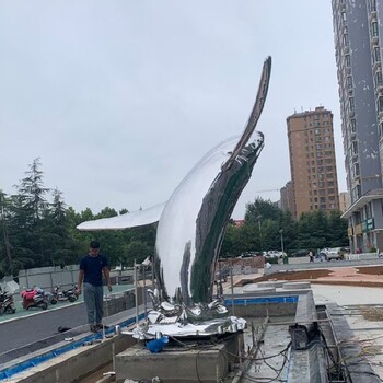 青海不銹鋼鯨魚雕塑定制廠家