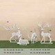 唐韵园林铁艺编织鹿雕塑,天津小区不锈钢丝编织镂空鹿雕塑生产厂家图