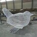 钢丝焊接小鸟雕塑,制作厂家
