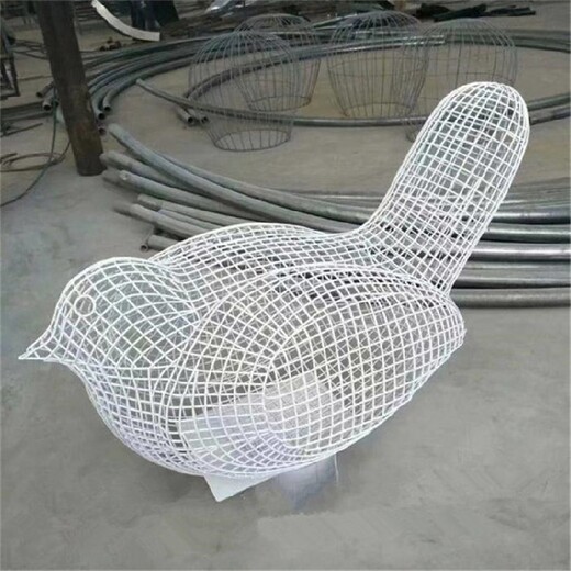 北京不锈钢镂空小鸟雕塑现货