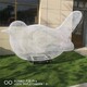 钢丝编织小鸟雕塑图