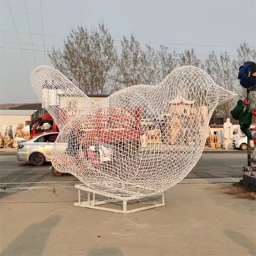陜西不銹鋼鏤空小鳥雕塑價格