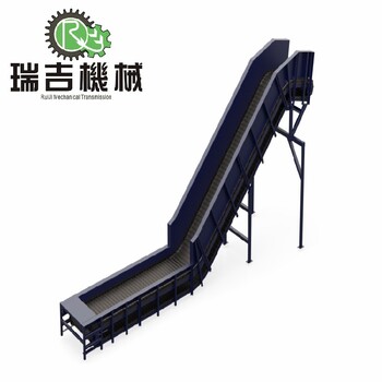 小型瑞吉機械爬坡輸送機批發,爬坡機