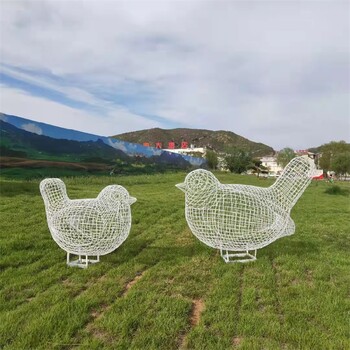 寧夏不銹鋼鏤空小鳥雕塑加工