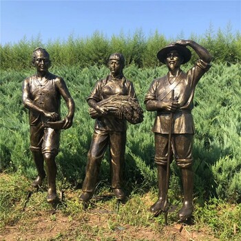 湖南農(nóng)耕人物雕塑加工廠家