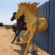 曲陽彩繪玻璃鋼馬雕塑圖
