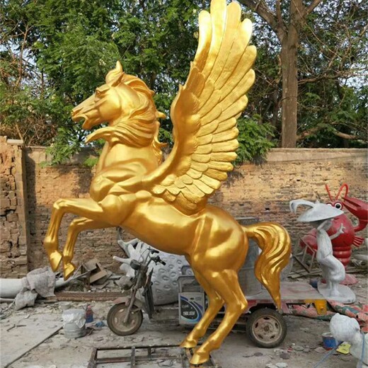 曲阳生产玻璃钢马雕塑报价,铜马雕塑