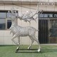 創(chuàng)意不銹鋼鹿雕塑圖