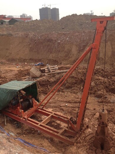 天津南开生产冲孔打桩机价格出售,冲击钻机