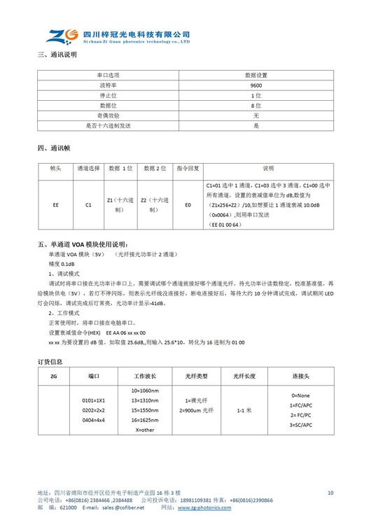 光波导高速可调阵列衰减器