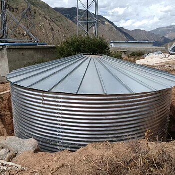 天水镀锌圆形水箱厂家,储存水池
