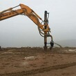 安徽池州20噸挖機改光伏打孔鉆機潛孔鉆圖片