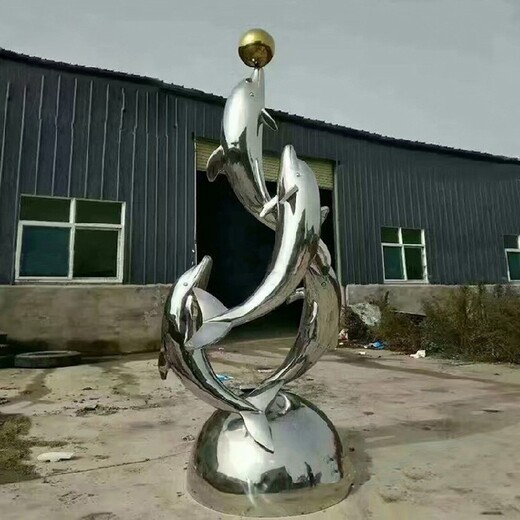 忻州不锈钢海豚雕塑生产厂家