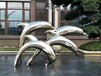 嘉兴不锈钢海豚雕塑生产厂家