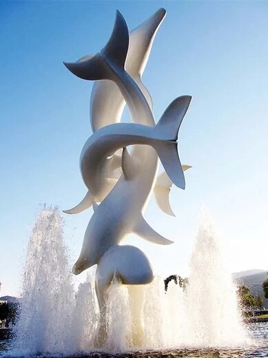 淄博不锈钢海豚雕塑生产厂家