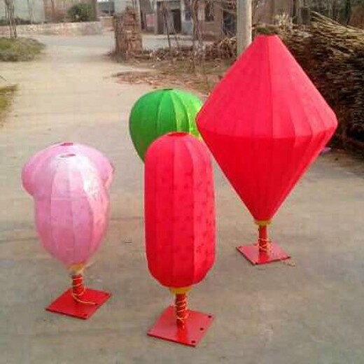 陕西三兆村传统花灯制作三兆村工艺彩灯