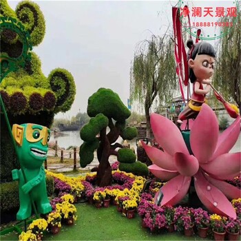 綦江五色草造型植物綠雕供應商