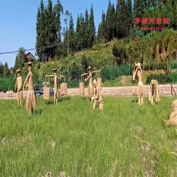 烏拉特中旗油菜花節(jié)稻草工藝品圖片